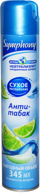 Освежитель воздуха Симфони Антитабак 345мл 1/12