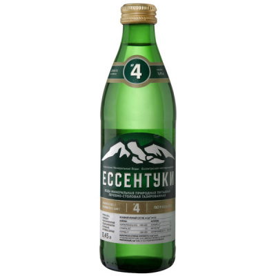 Вода минеральная Ессентуки №4 0,45л ст/б