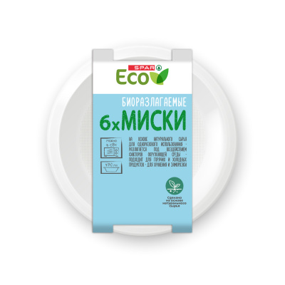 Миски SPAR БИО 450/470мл 6шт