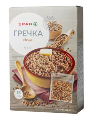 Крупа гречневая SPAR 5*80г