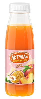 Напиток сывороточный Актуаль Персик/Маракуйя 310г БЗМЖ