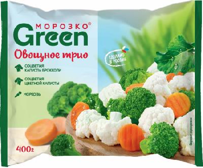 Смесь овощная Морозко Green Овощное трио 400г