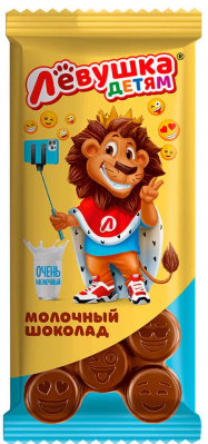 Шоколад   Лёвушка детям экстрамолочный 85г