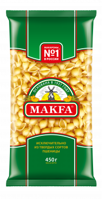 Макар изд Макфа Ракушки 450г