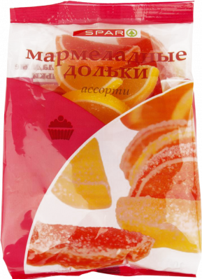 Мармелад SPAR Дольки ассорти Цитрус 300г