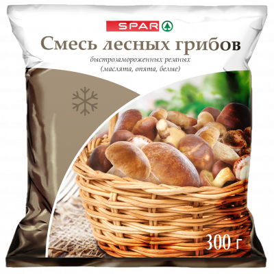 Смесь лесных грибов SPAR 300г