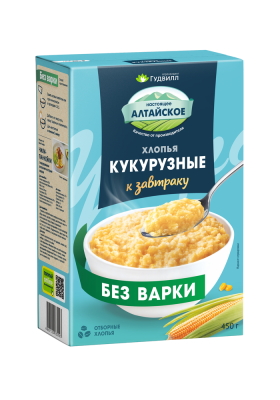 Хлопья кукурузные Гудвилл не треб варки 450г