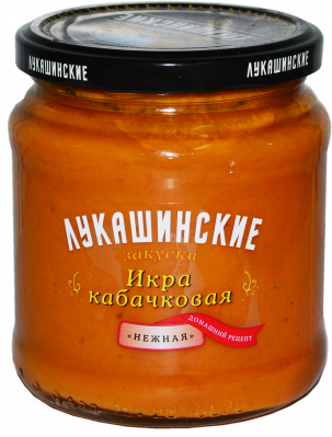 Икра кабачковая нежная Лукашинские 460г ст/б