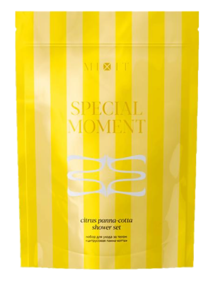Набор Special Moment цитрус панна-кота шамп+кондиц+мочалка