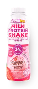 Коктейль молоч протеин Бомббар Клубничный джелато 350г БЗМЖ