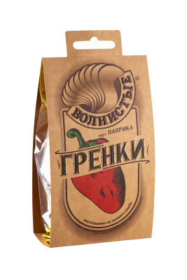 Гренки жареные Волнистые Паприка 75г