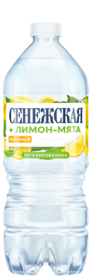 Вода питьевая Сенежская Лимон-мята негаз 1л