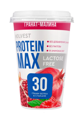 Напиток безлак Молвест Протеин Макс Гранат/Малин 240г БЗМЖ
