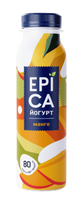 Йогурт питьевой Эпика Манго 2,5% 260г БЗМЖ