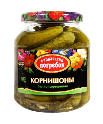 Корнишоны маринованные Валдайский погребок 370г ст/б