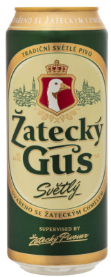 Пиво светлое Жатецкий Гусь 0,45л 4,6% ж/б