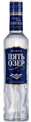 Водка Пять Озер 0,5л 40%