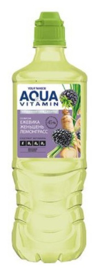 Напиток Your Water Аква Витамин Ежевика/Лемонграсс/Женьшень 0,75л