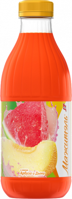 Напиток сывороточный Мажитэль с соком Арбуз/Дыня бутылка 950г БЗМЖ