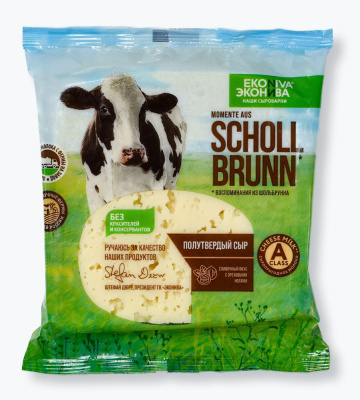 Сыр Шольбрунн ЭкоНива 50% флоупак 200г БЗМЖ