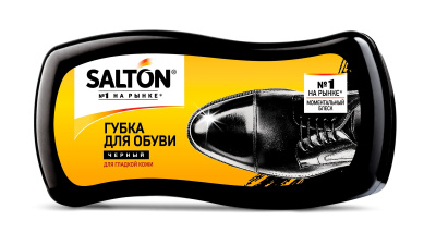 Губка для обуви Салтон волна д/гладк кож Черн
