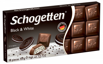 Шоколад Шогеттен молочный Черное и Белое 100г