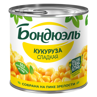 Кукуруза сладкая Бондюэль 340г ж/б