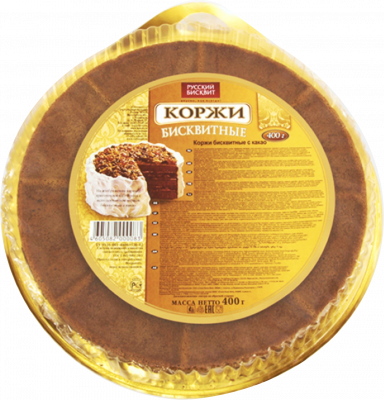 Коржи Русский Бисквит темные 400г