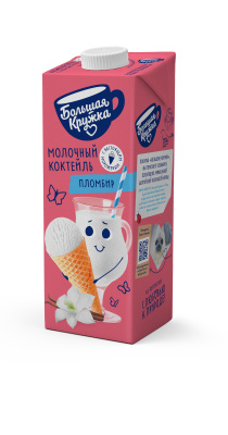 Коктейль молочный Большая Кружка Мороженое 3% 980г БЗМЖ