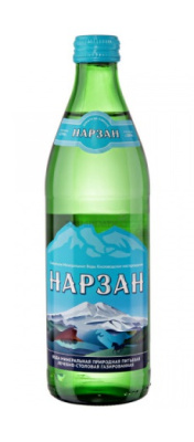 Вода минеральная лечеб-стол Нарзан прир газ 0,45л ст/б