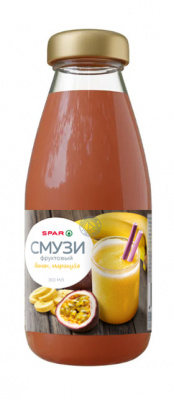 Смузи фруктовый SPAR Банан/Маракуйя 0,3л ст/б