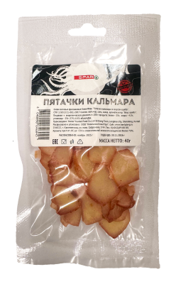 Пятачки кальмара со вкусом краба SPAR 40г