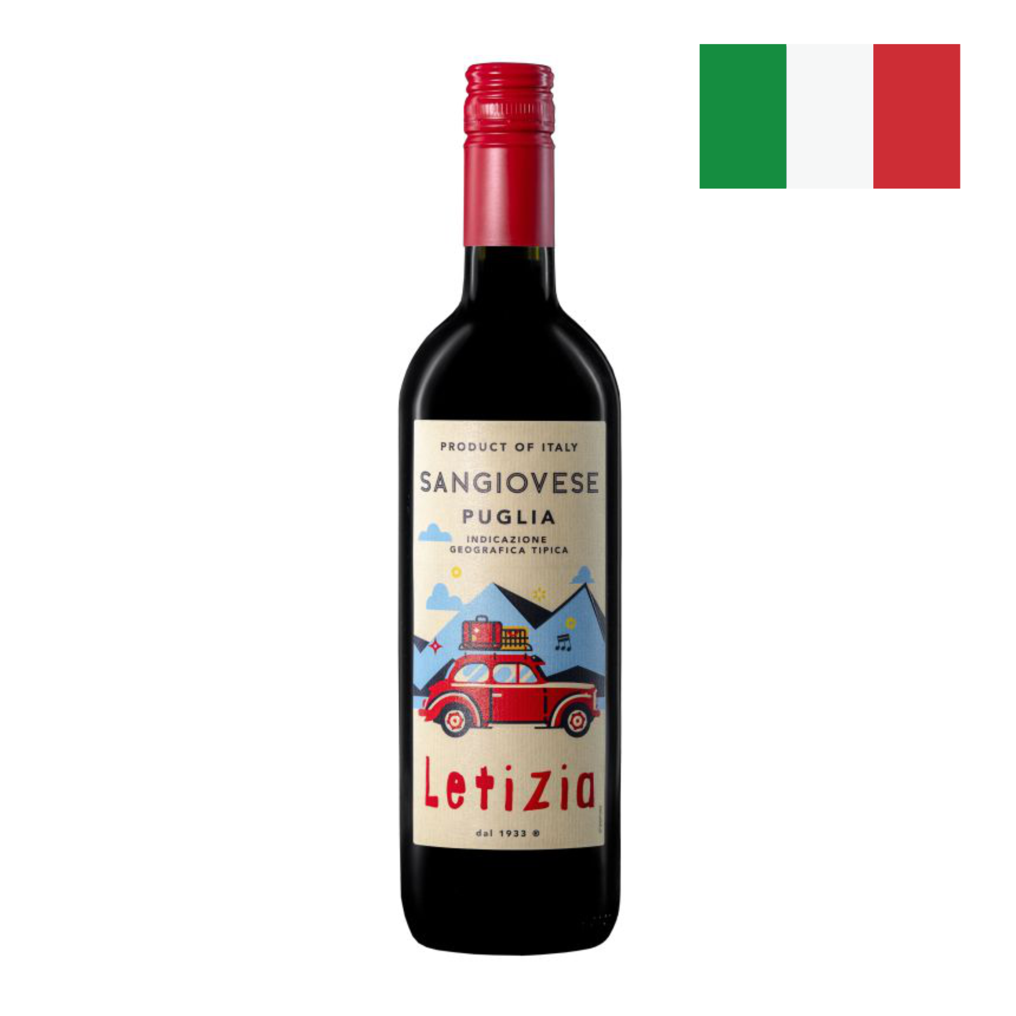 Вино Летиция Санджовезе кр п/сл 0,75л 9,5%