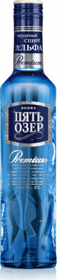 Водка Пять Озер Премиум 0,5л 40%