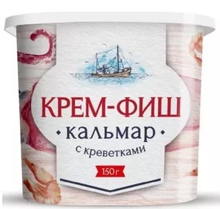 Крем-фиш кальмар и креветка 150г