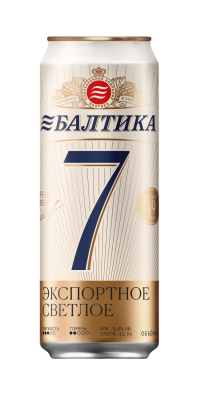 Пиво светлое Балтика №7  0,45л 5,4% ж/б