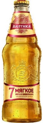 Пиво светлое Балтика №7 Мягкое 0,44л 4,7% ст/б