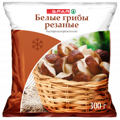 Грибы белые резаные SPAR 300г