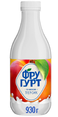 Йогурт питьевой Фругурт Персик 1% 930г БЗМЖ