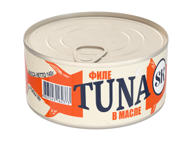 Тунец филе в масле Скипджек SK 140г