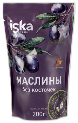 Маслины б/к Иска 200г д/пак