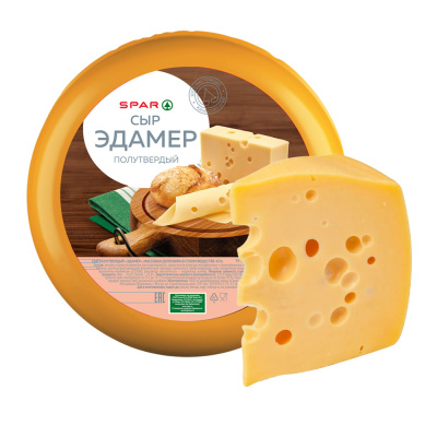 Сыр Эдамер SPAR 45% п/тв вес БЗМЖ