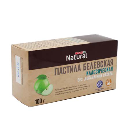 Пастила Белевская SPAR Natural классическая без сахара 100г