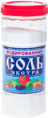 Соль пищевая Экстра йодированная 550г