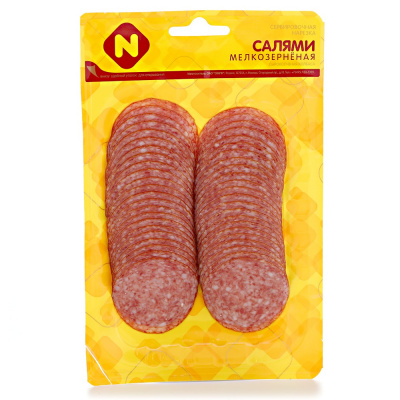 Колбаса Салями Мелкозерненая с/к Останкино нарезка 120г