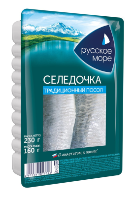 Сельдь Русское море филе с/с посол в масл 230г