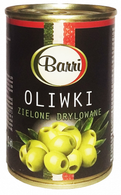 Оливки зеленые б/к Барри 300г ж/б