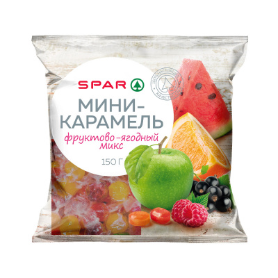Мини-карамель SPAR леденцовая 150г