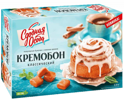 Булочки с кремом Кремобон классический Сдобная Особа 380г