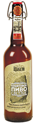 Пиво светлое Крафтовое 0,75л 4,5% ст/б